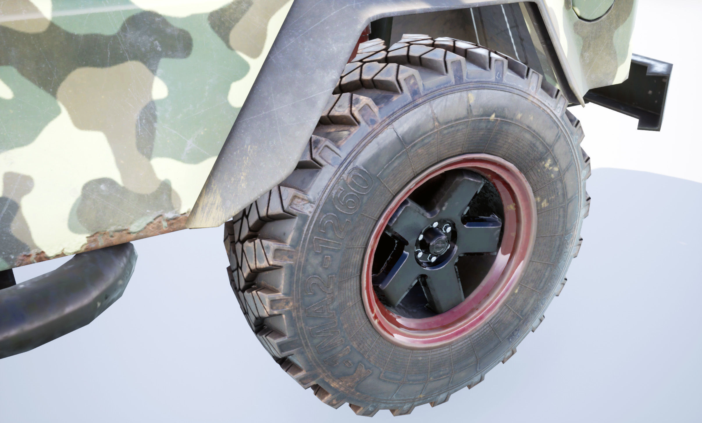 UE4 Suv 4x4 Offroad Vehicle Low-poly 3D model_22