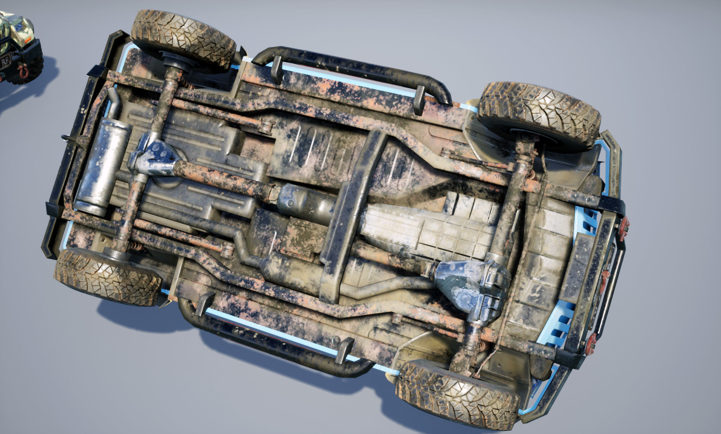 UE4 Suv 4x4 Offroad Vehicle Low-poly 3D model_10