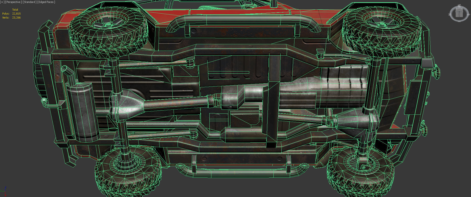 UE4 Suv 4x4 Offroad Vehicle Low-poly 3D model_24