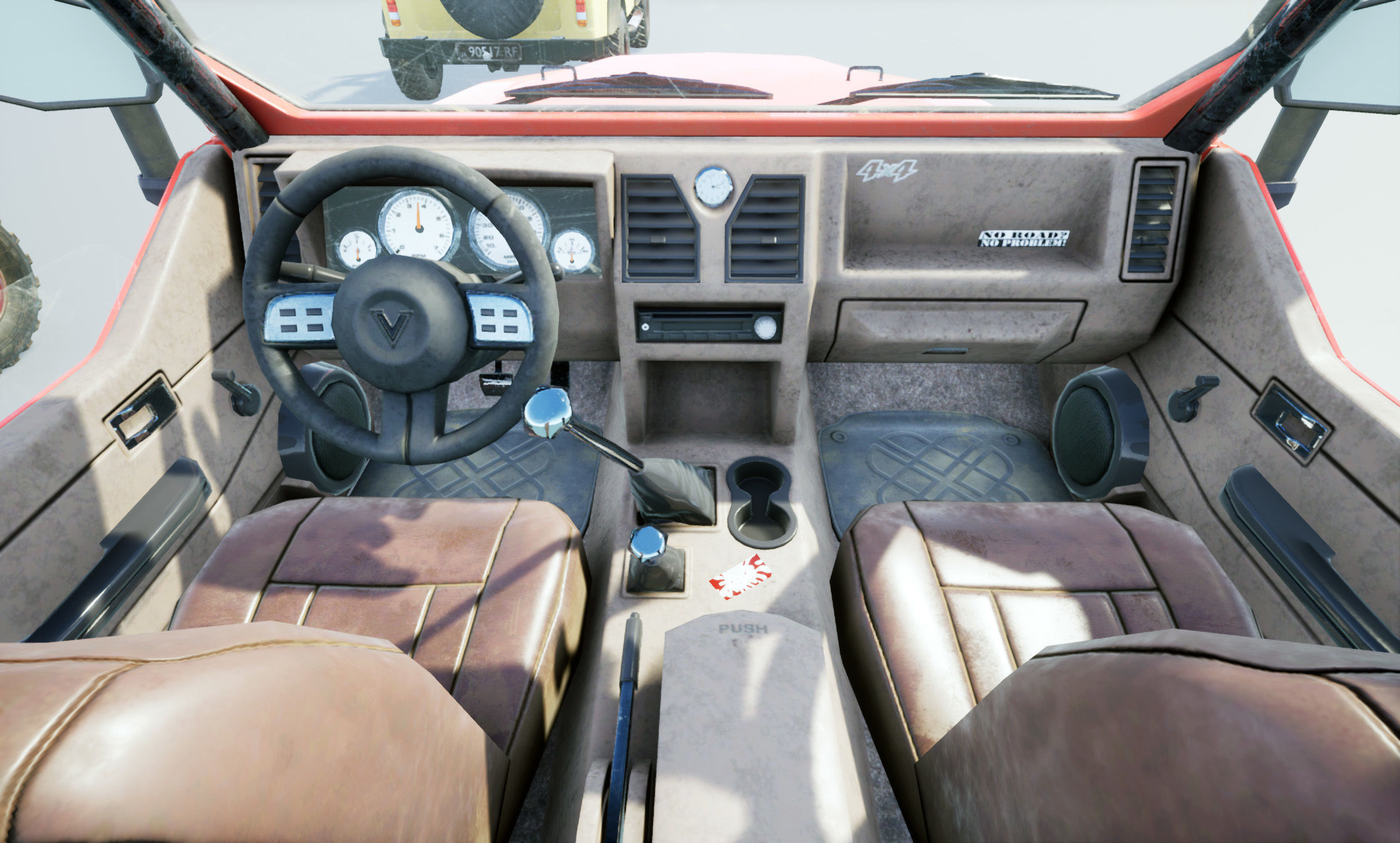 UE4 Suv 4x4 Offroad Vehicle Low-poly 3D model_16