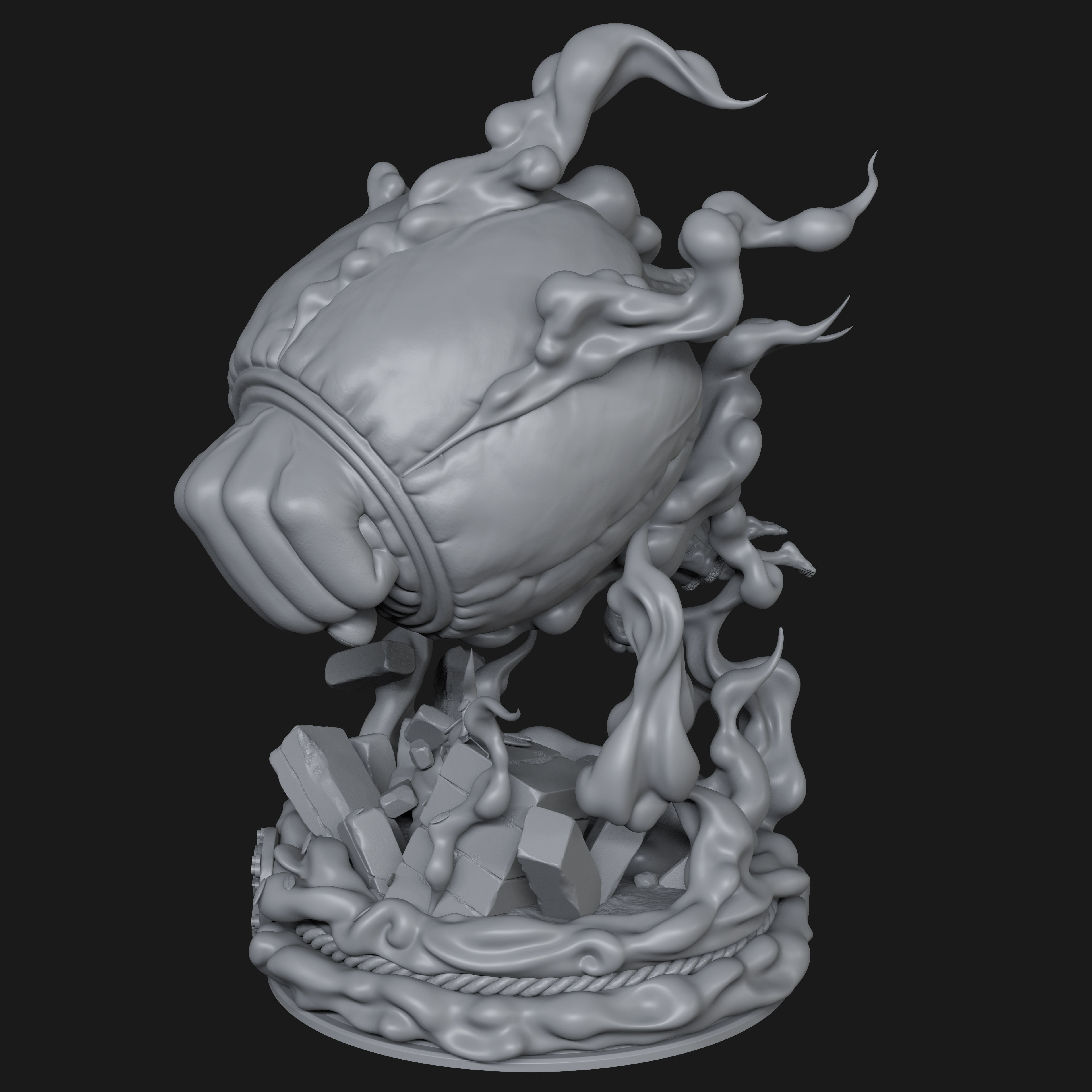 One Piece - Luffy Gear 4 3D print model_8
