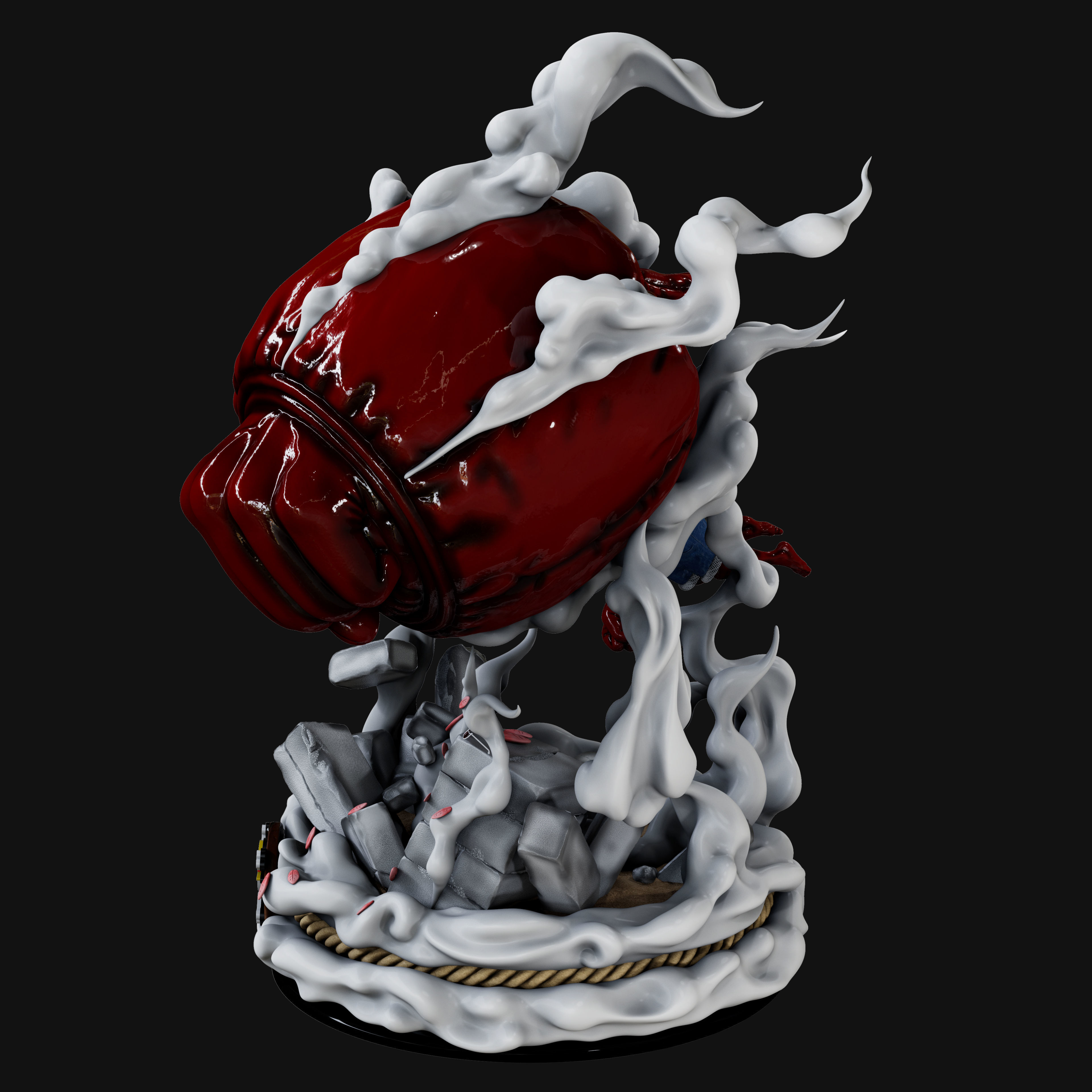 One Piece - Luffy Gear 4 3D print model_3