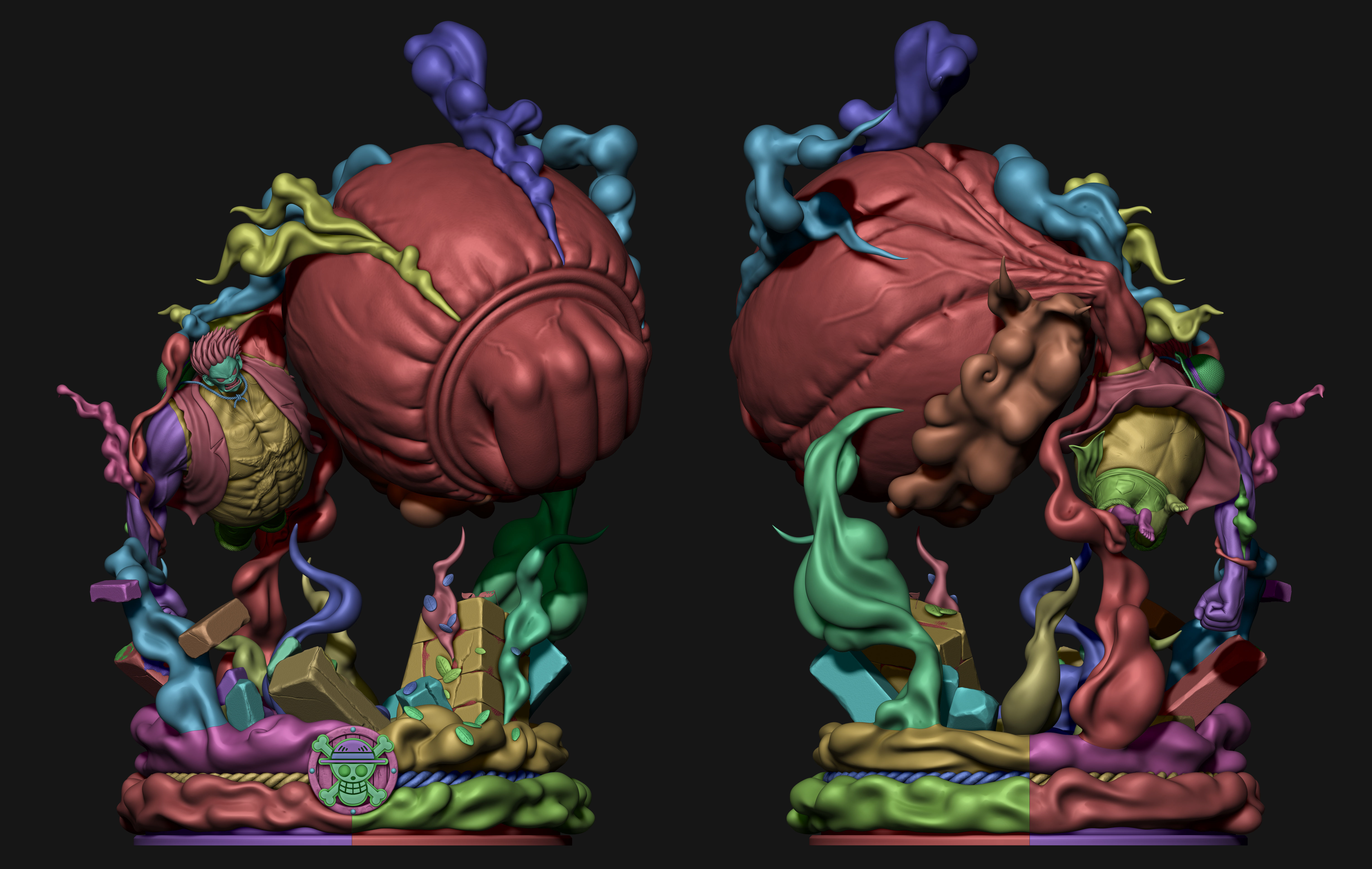 One Piece - Luffy Gear 4 3D print model_10