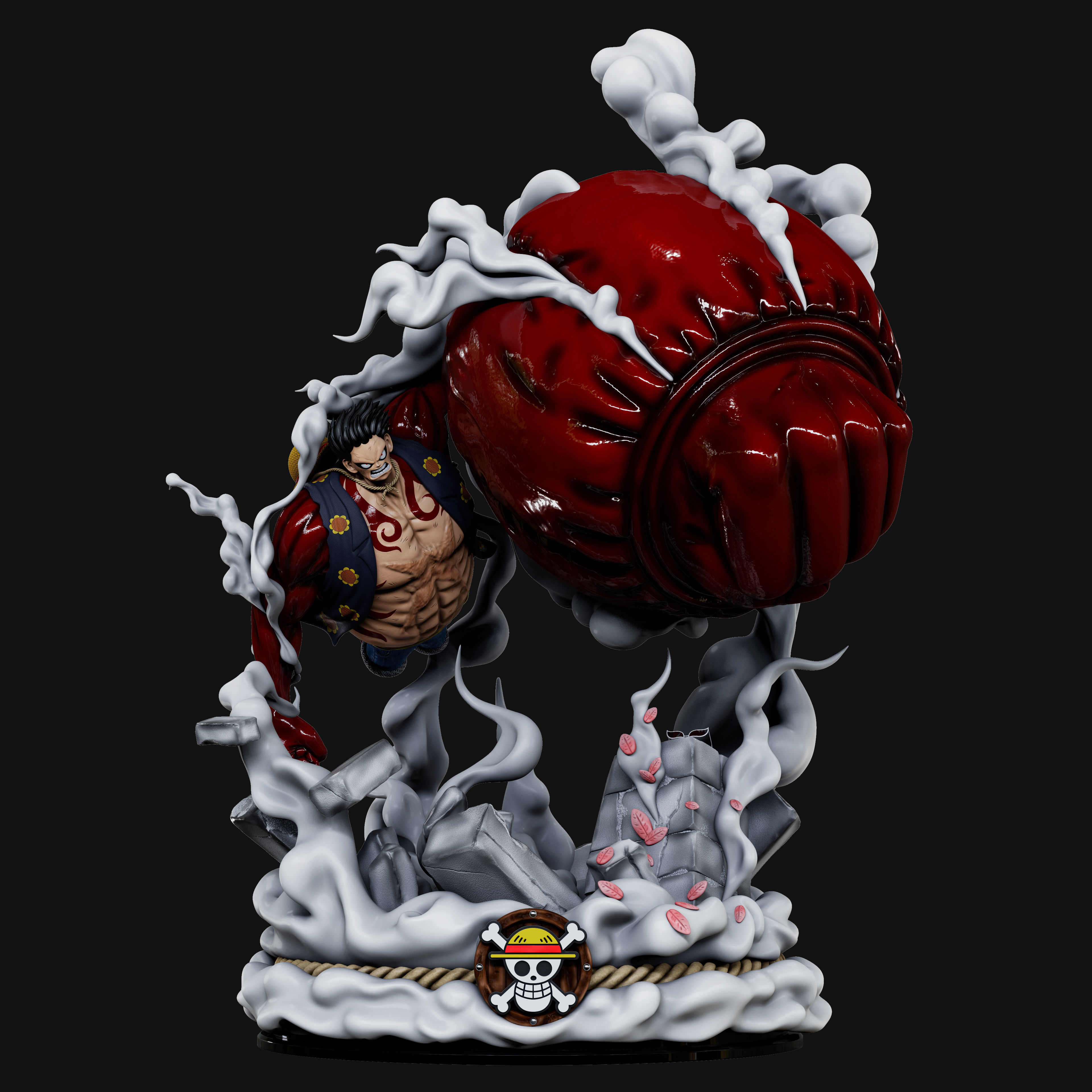 One Piece - Luffy Gear 4 3D print model_2