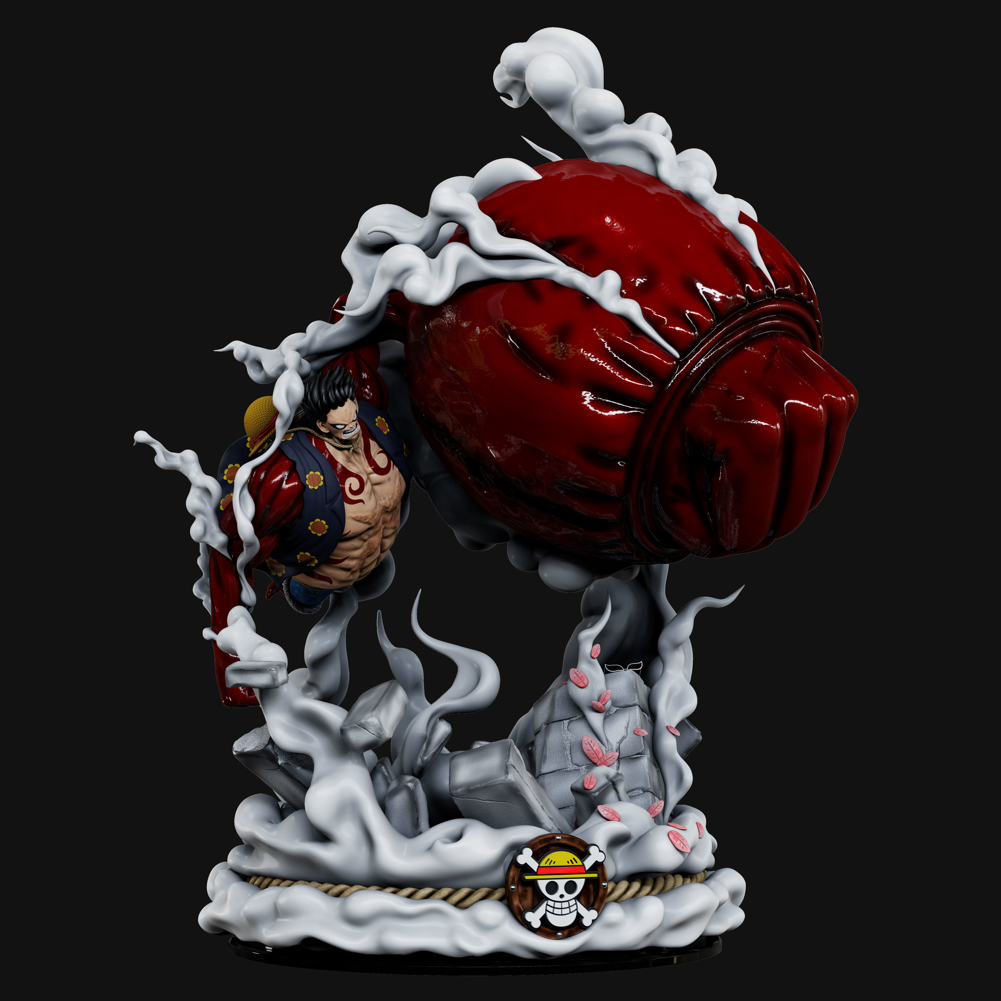 One Piece - Luffy Gear 4 3D print model_1