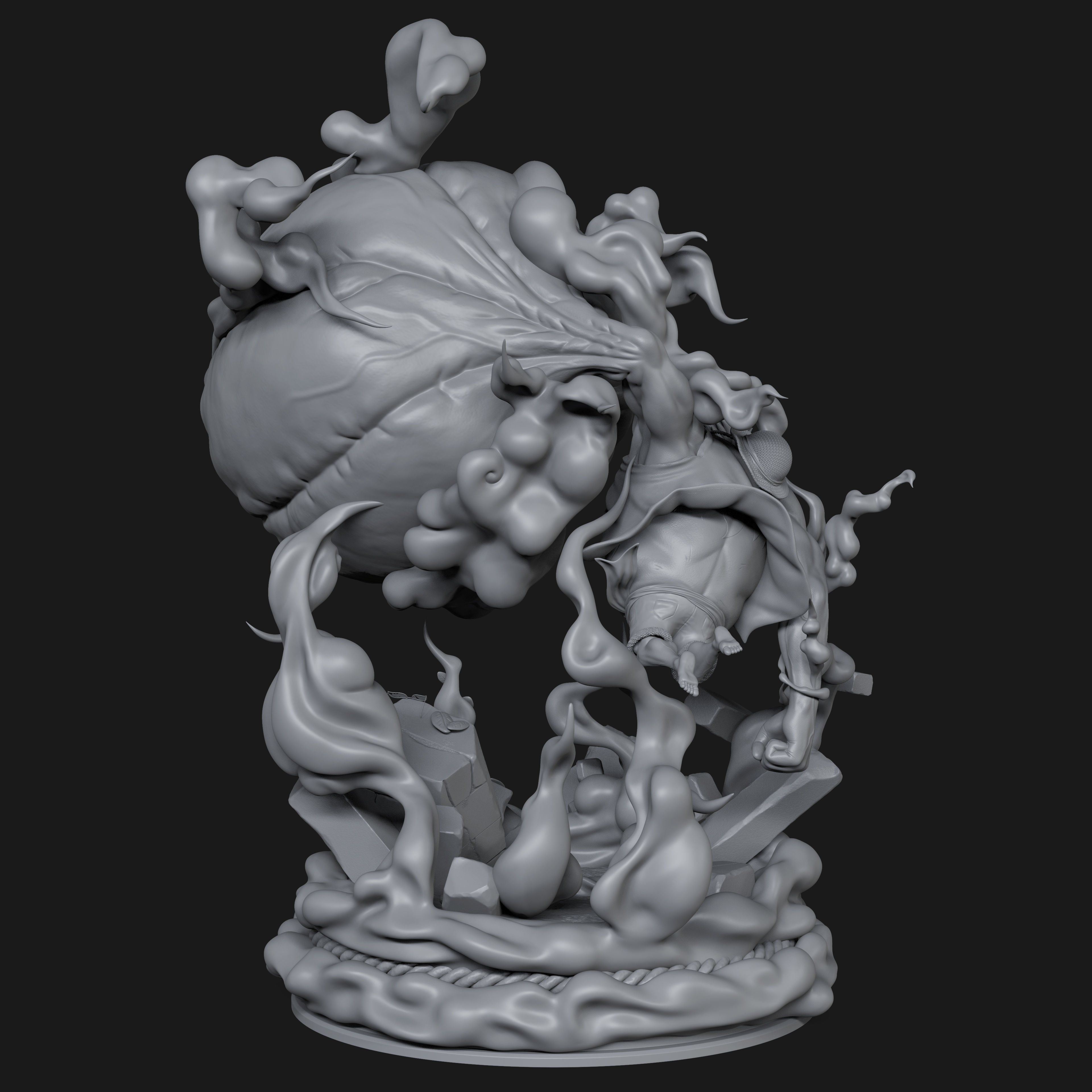 One Piece - Luffy Gear 4 3D print model_9