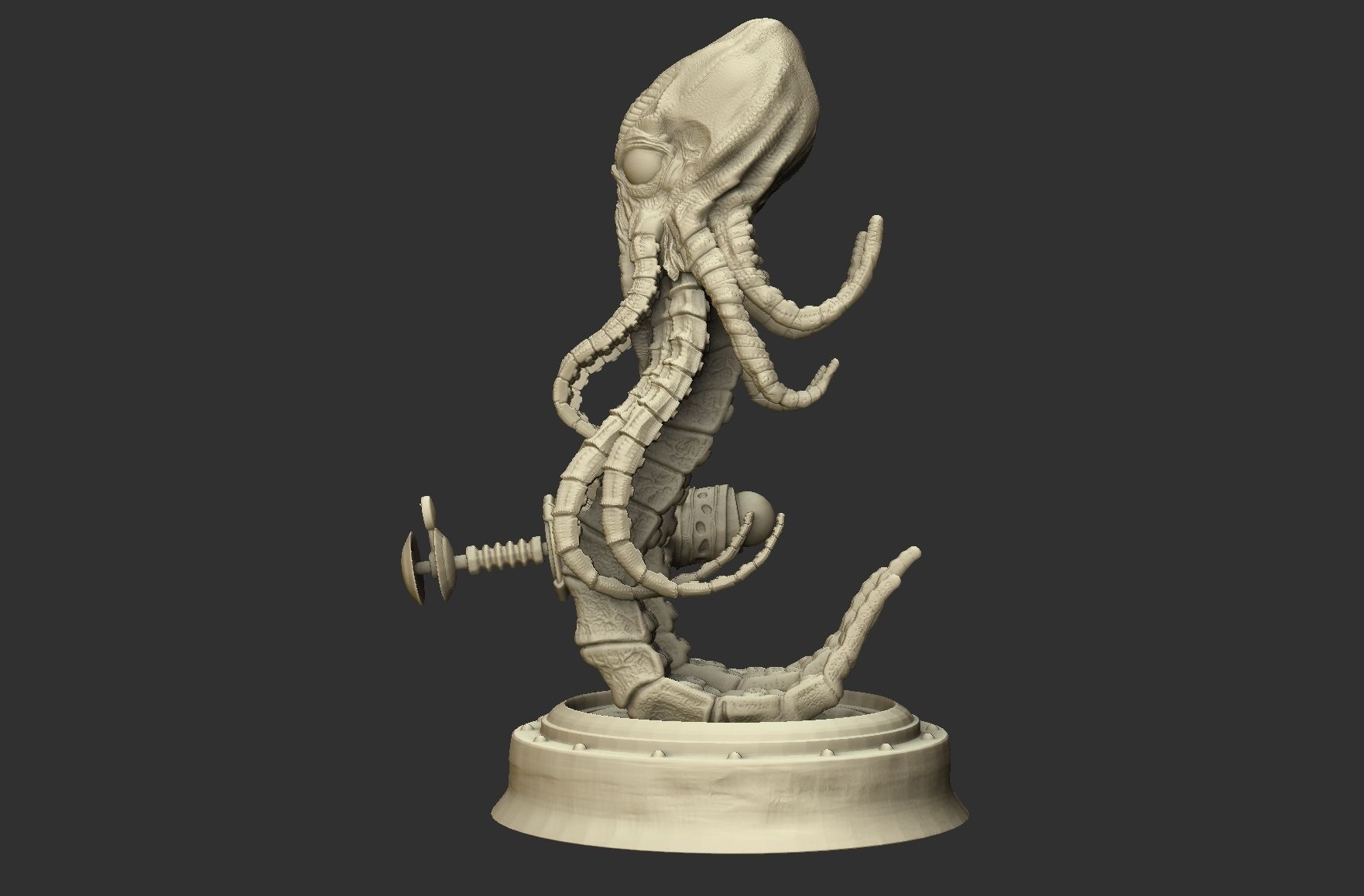 Martian from War of the worlds 3D print model_6