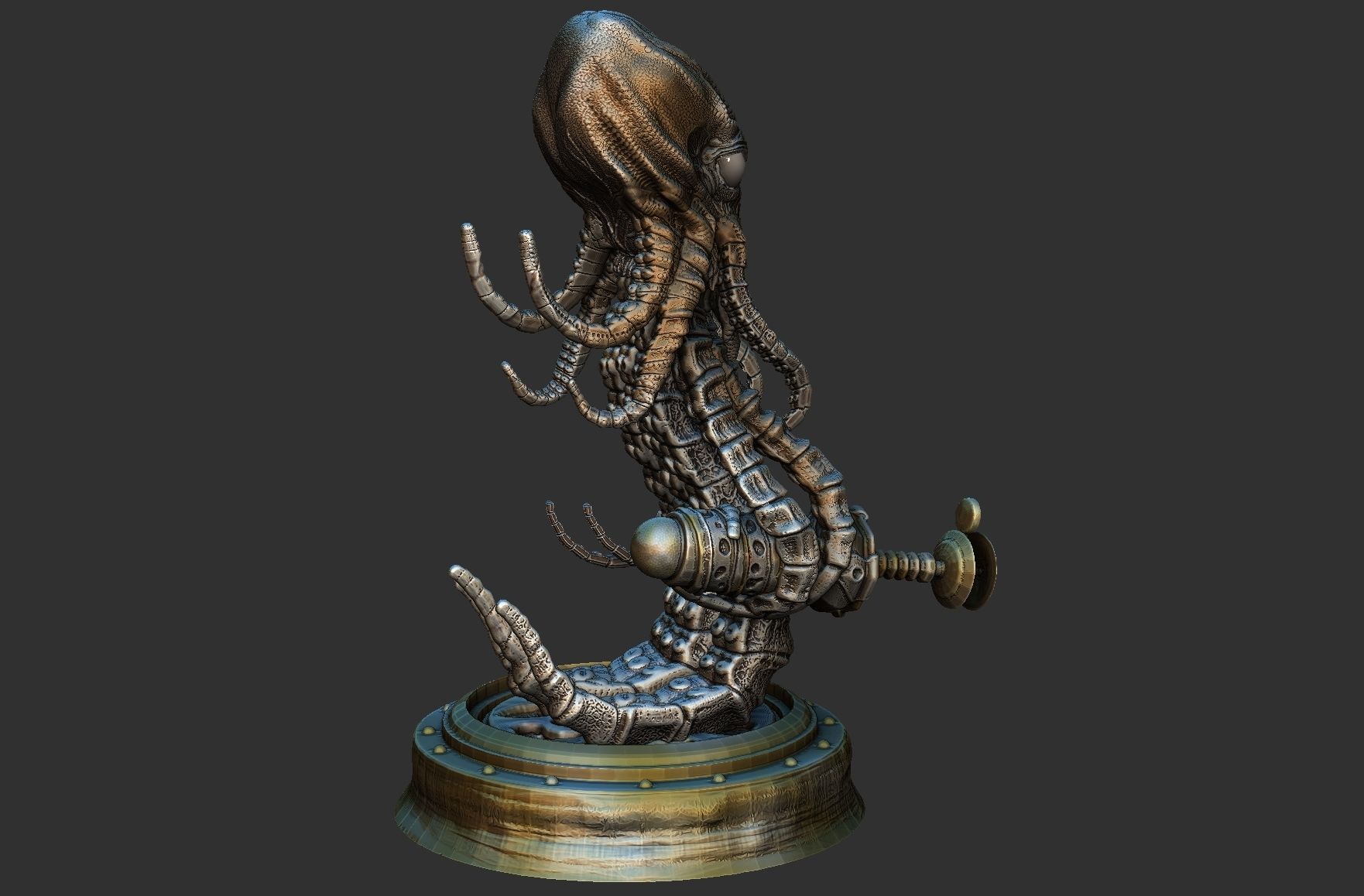 Martian from War of the worlds 3D print model_23