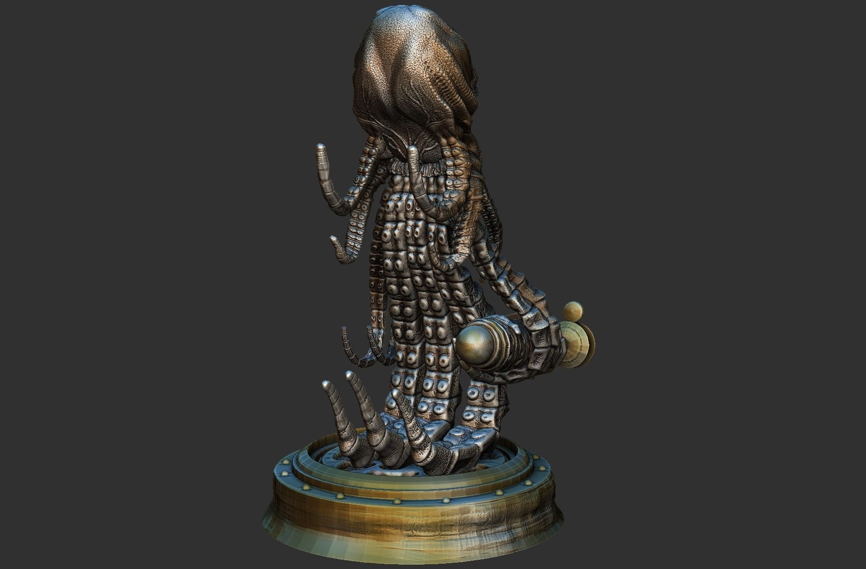 Martian from War of the worlds 3D print model_22