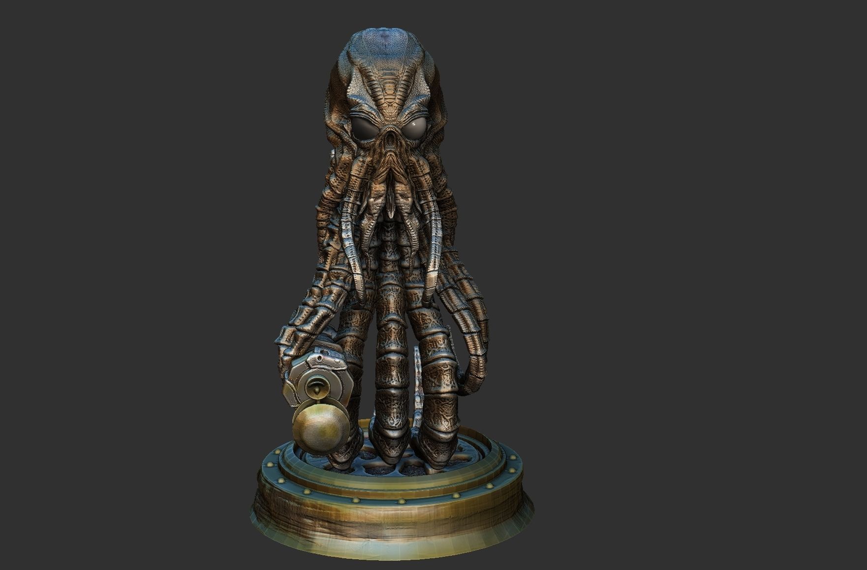 Martian from War of the worlds 3D print model_14