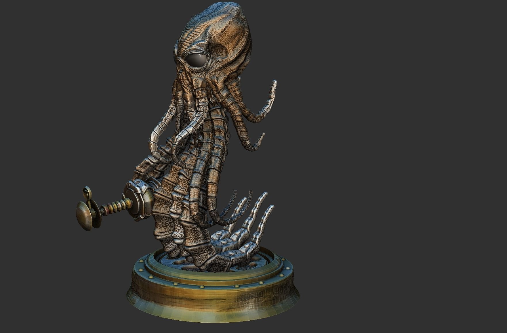 Martian from War of the worlds 3D print model_17