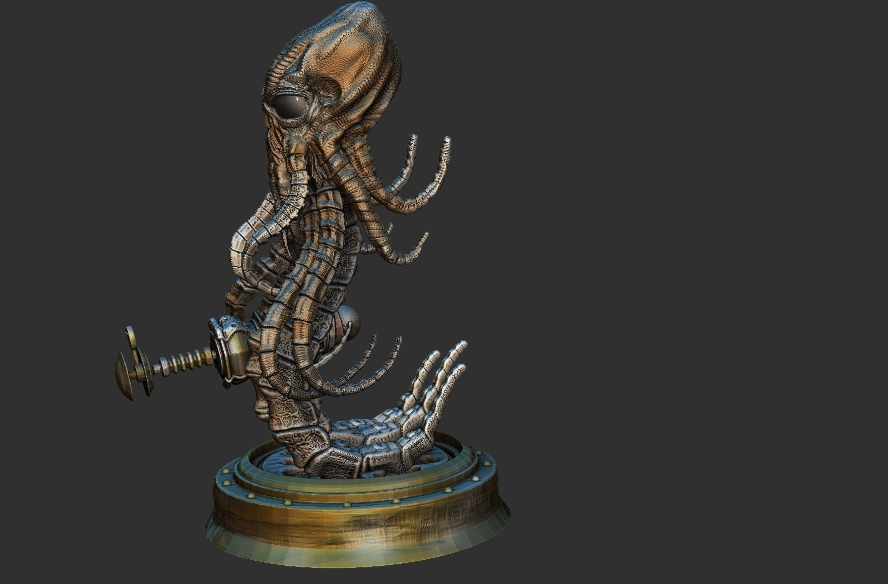 Martian from War of the worlds 3D print model_19