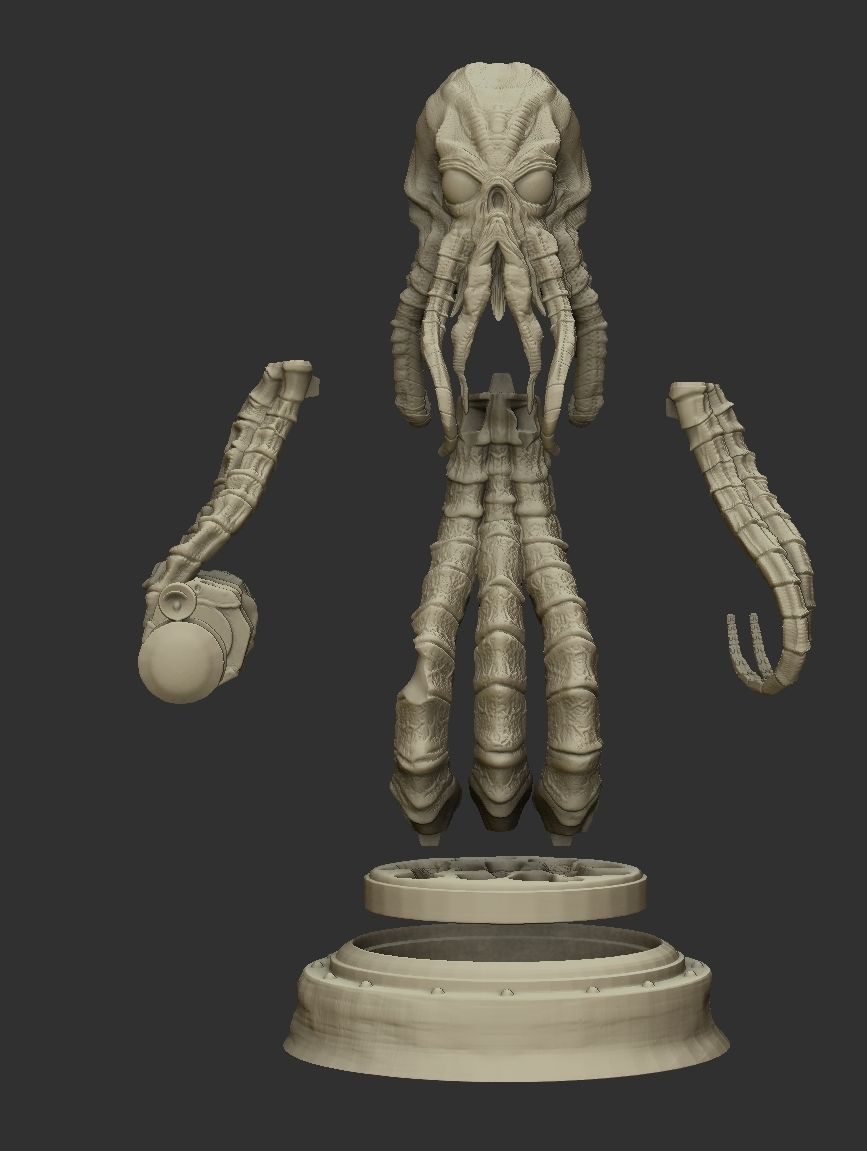 Martian from War of the worlds 3D print model_24