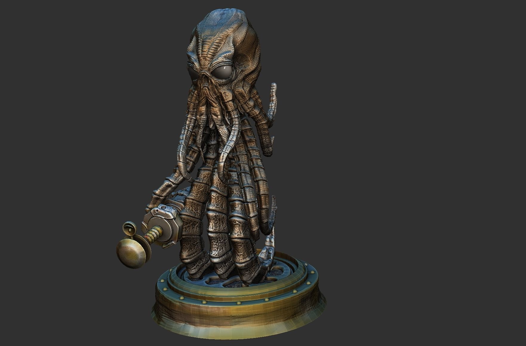 Martian from War of the worlds 3D print model_15