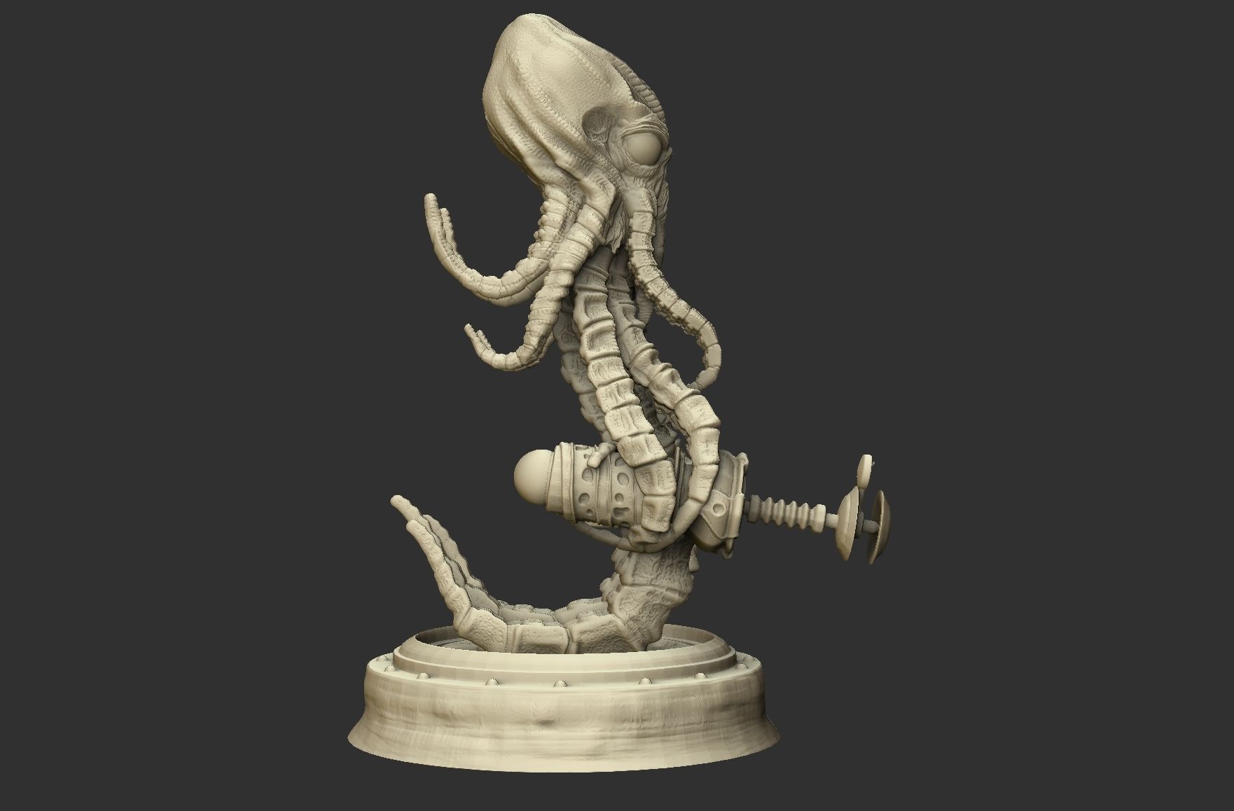 Martian from War of the worlds 3D print model_10