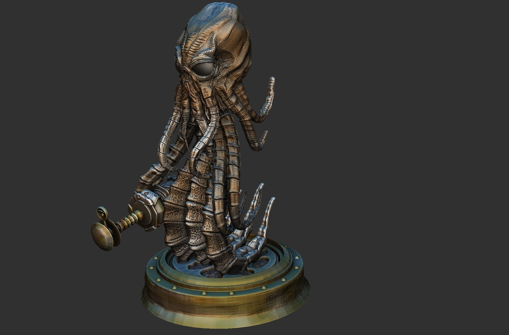 Martian from War of the worlds 3D print model_16