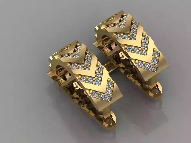 GC GOLD E003 - Diamond Earring