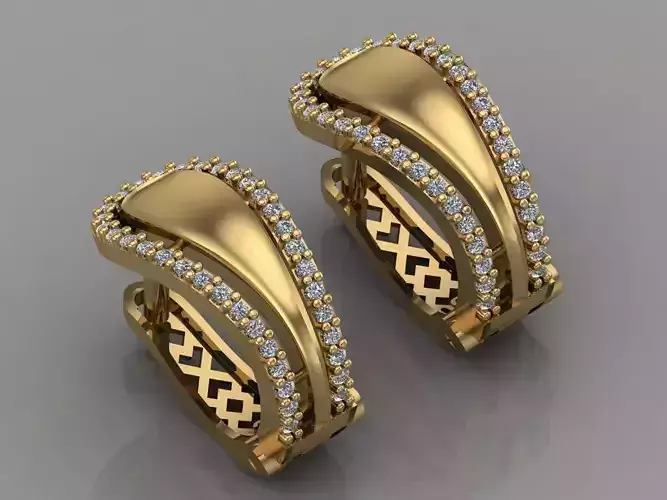 GC GOLD E006 - Diamond Earring