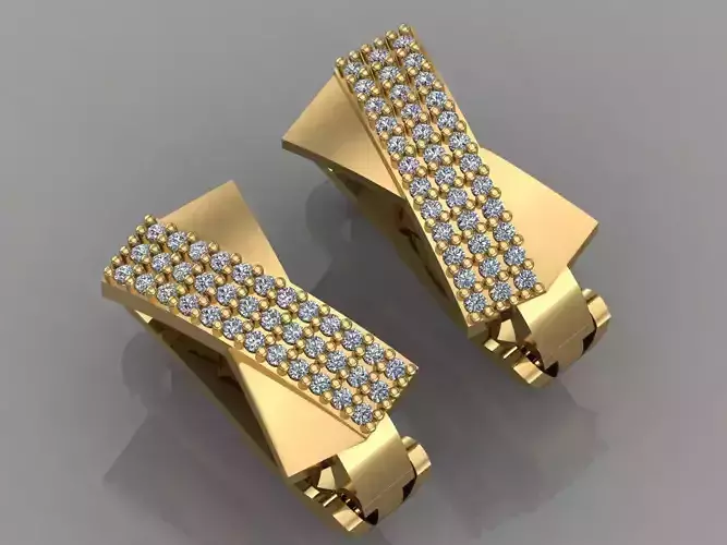GC GOLD E009 - Diamond Earring