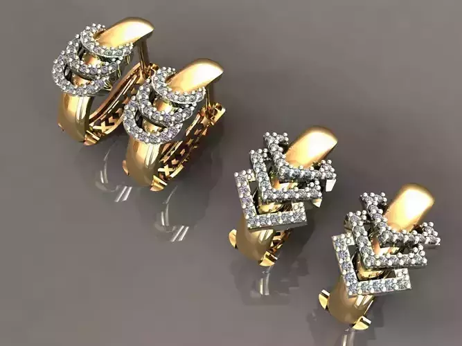 GC GOLD E011 - Diamond Earring