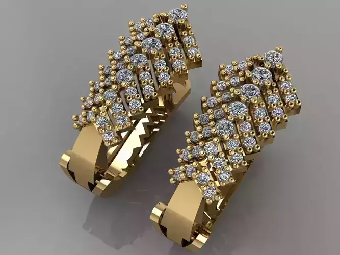 GC GOLD E0012- Diamond Earring
