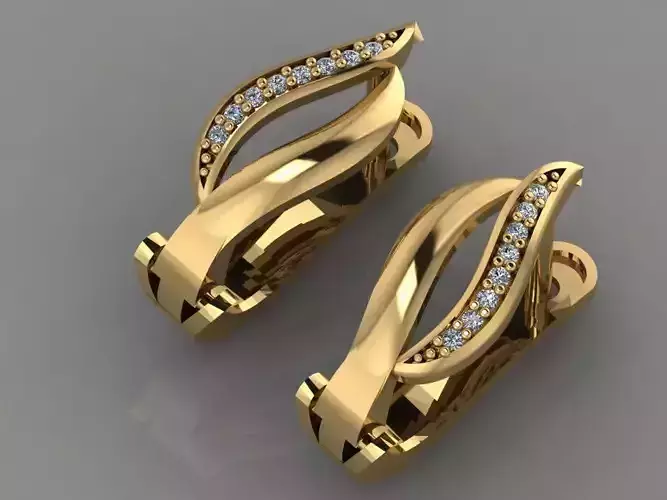 GC GOLD E023- Diamond Earring 
