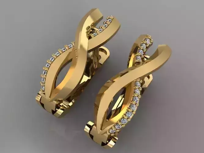 GC GOLD E024- Diamond Earring