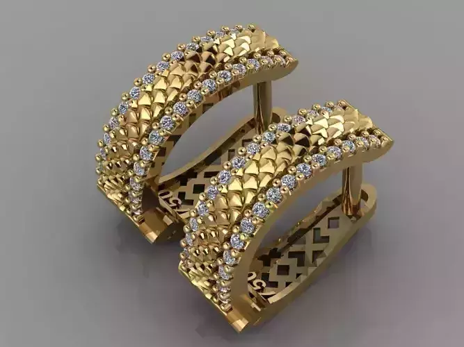 GC GOLD E030- Diamond Earring