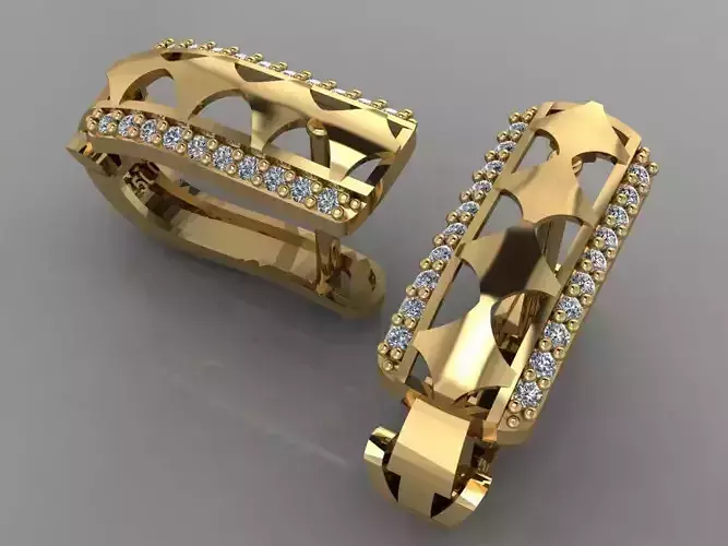 GC GOLD E031- Diamond Earring