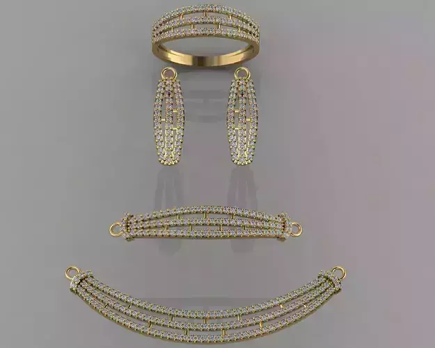 GC GOLD M0016- Diamond set Small Set