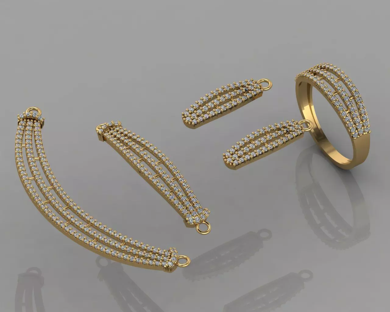 GC GOLD SS001 - Diamond set Small Set 3D print model_0