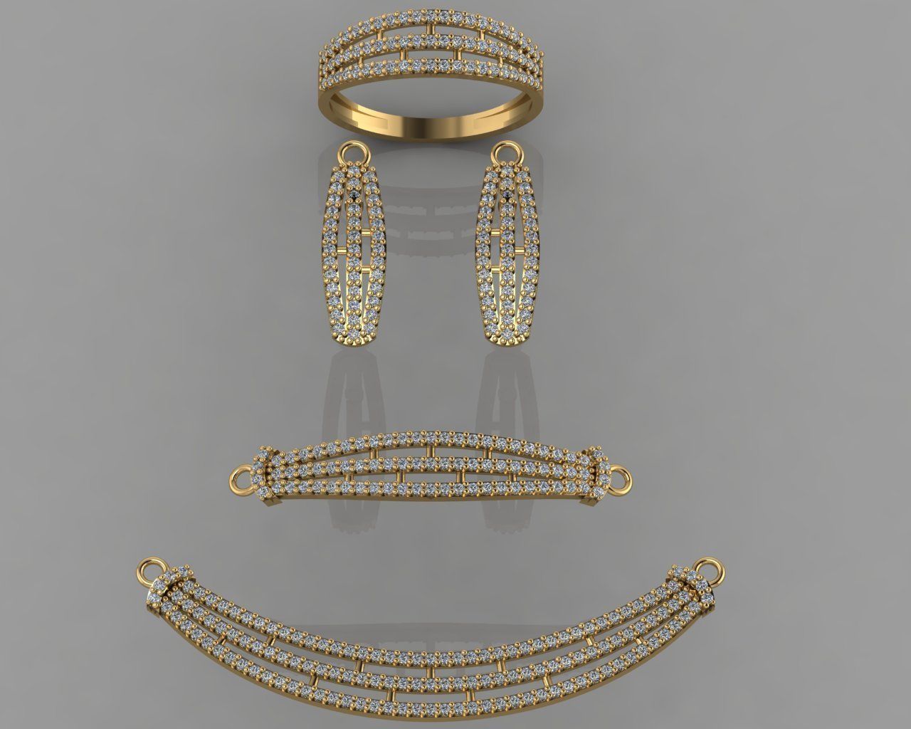 GC GOLD SS001 - Diamond set Small Set 3D print model_1