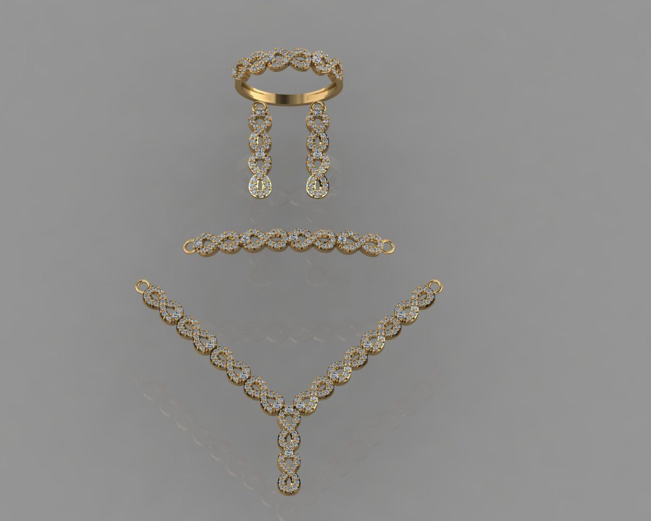 GC GOLD SS002 - Diamond set Small Set 3D print model_1