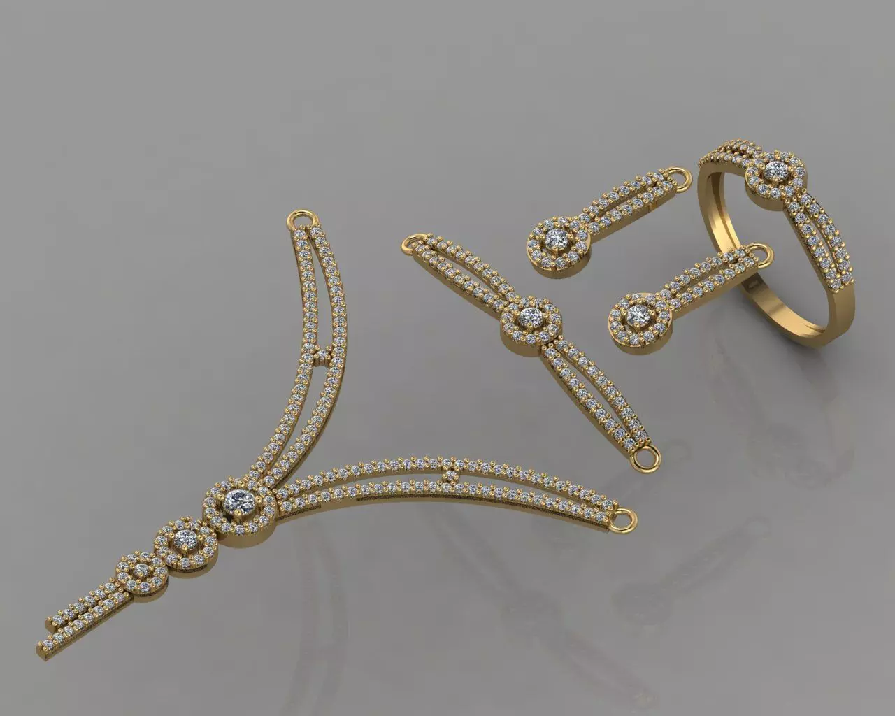 GC GOLD SS004 - Diamond set  Small Set 3D print model_0