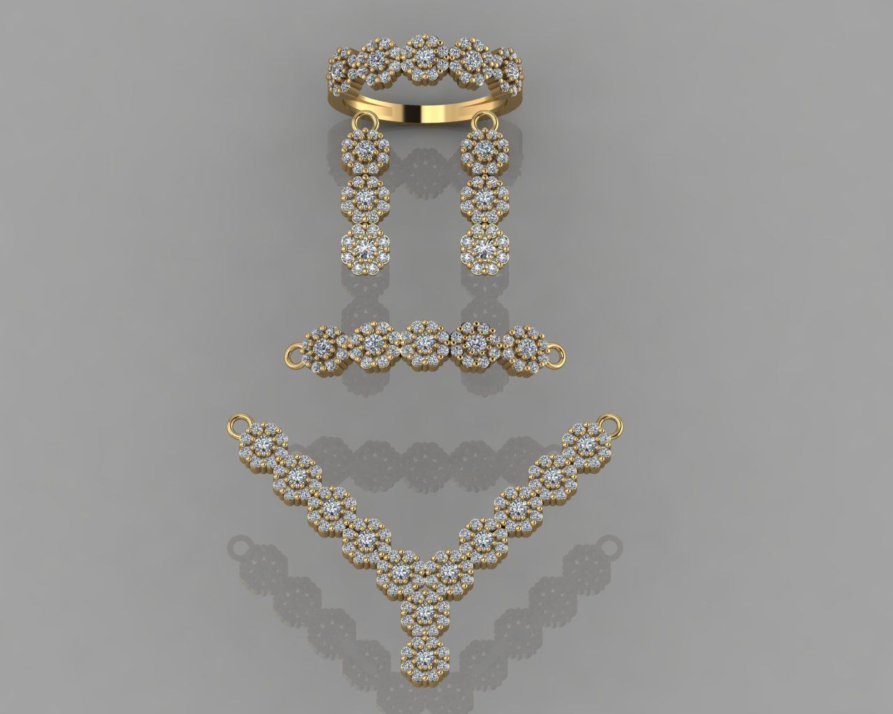 GC GOLD SS005 - Diamond set  Small Set 3D print model_1