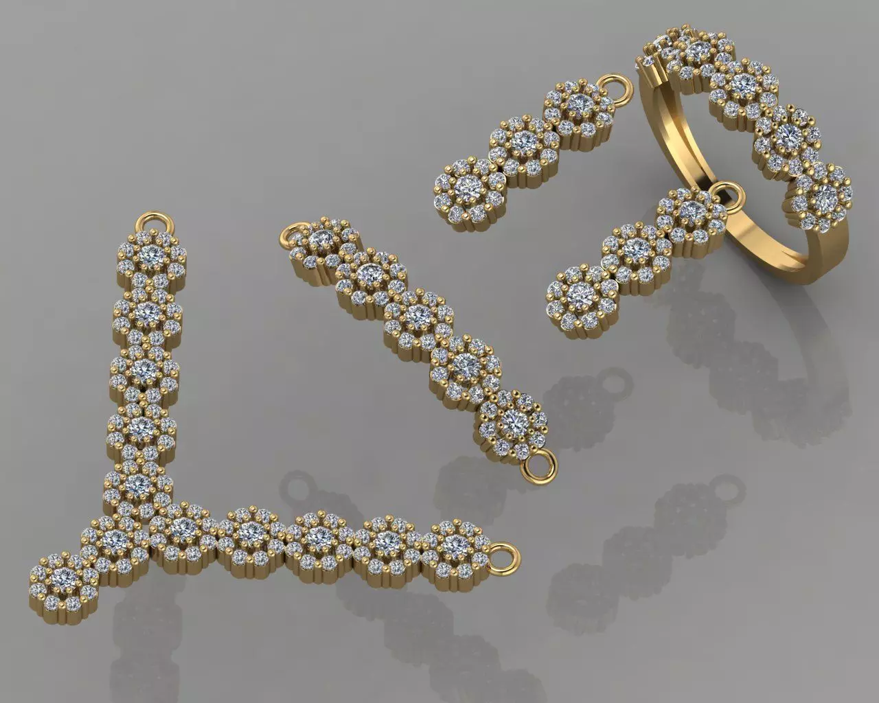 GC GOLD SS005 - Diamond set  Small Set 3D print model_0