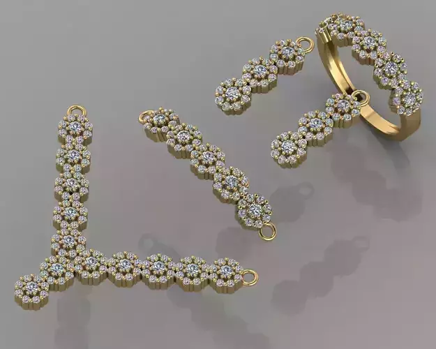 GC GOLD SS005 - Diamond set  Small Set