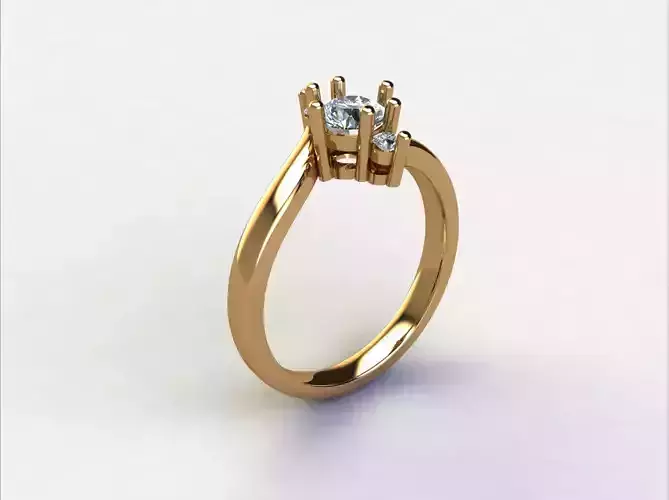 solitaire engagement ring gold