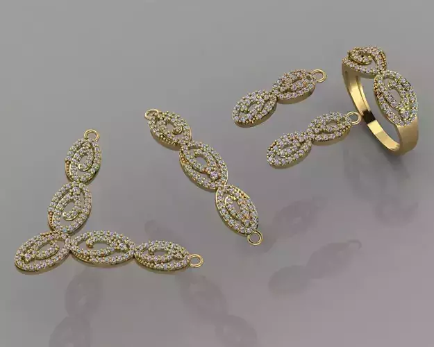 GC GOLD SS008- Diamond set Small Set