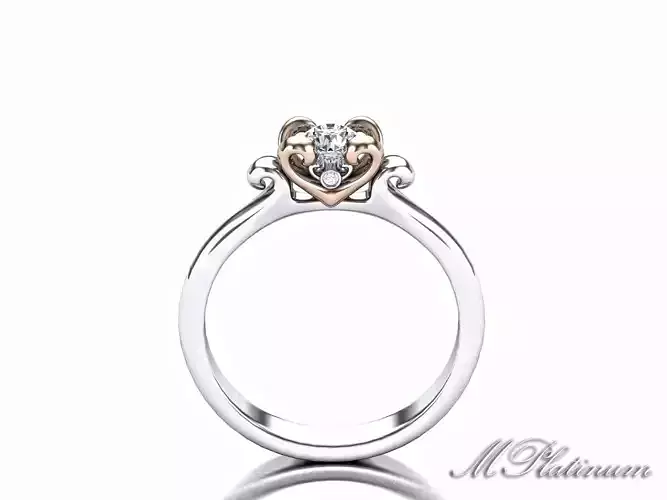 Heart Ring 3D print model