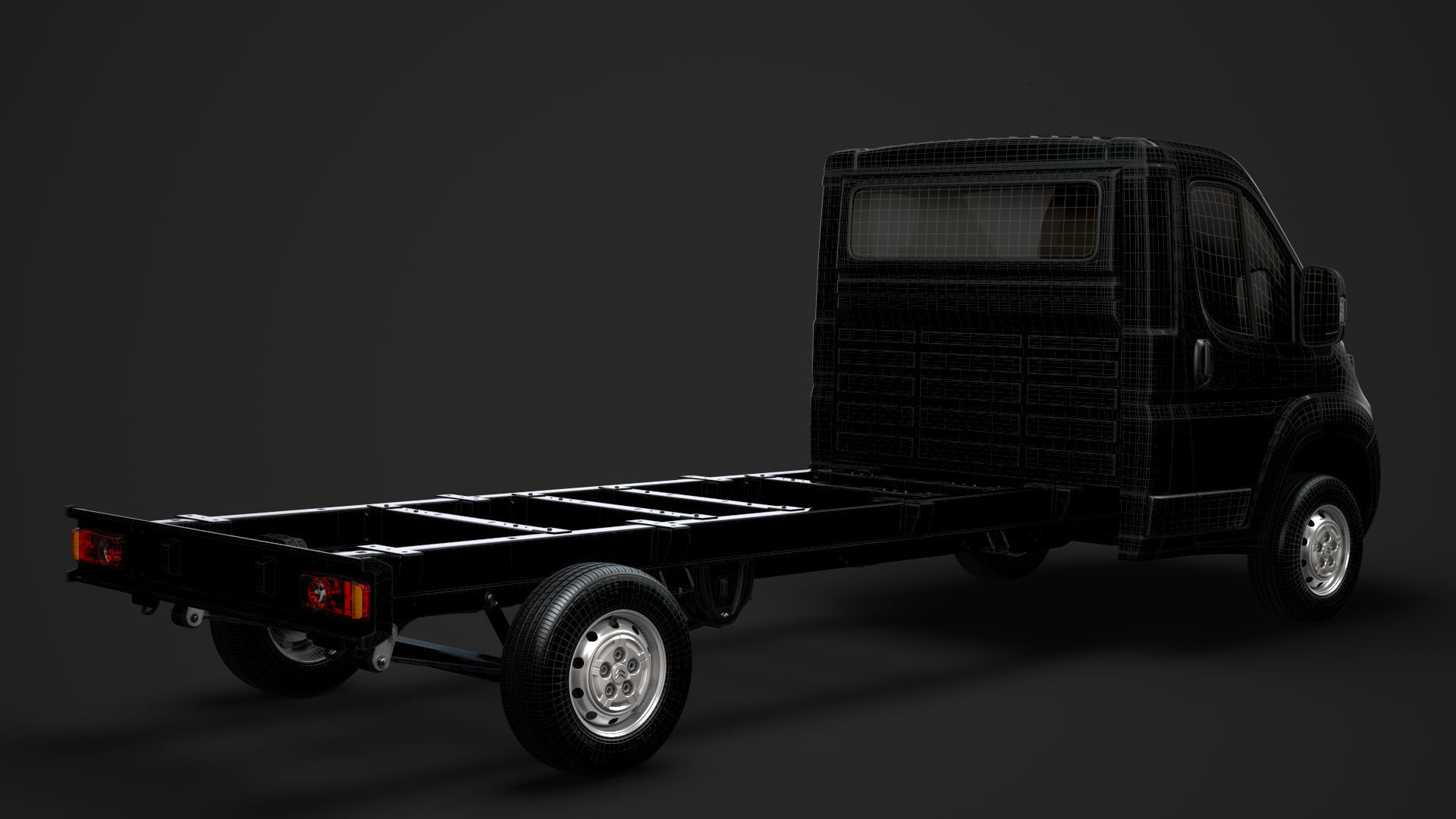 Citroen Jumper Relay Chassis Truck Single Cab 4300WB 2020 3D model_23