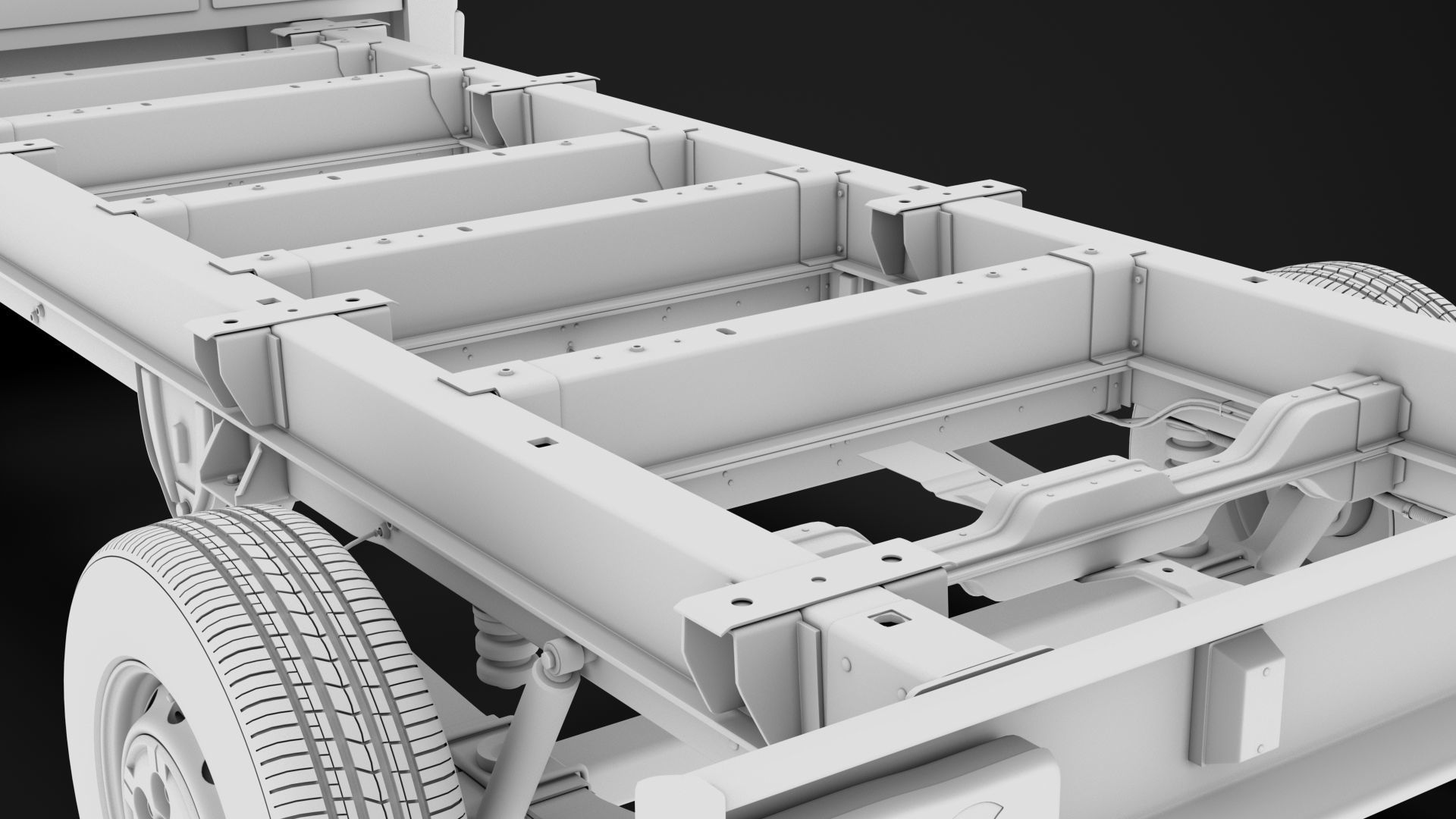Citroen Jumper Relay Chassis Truck Single Cab 4300WB 2020 3D model_15