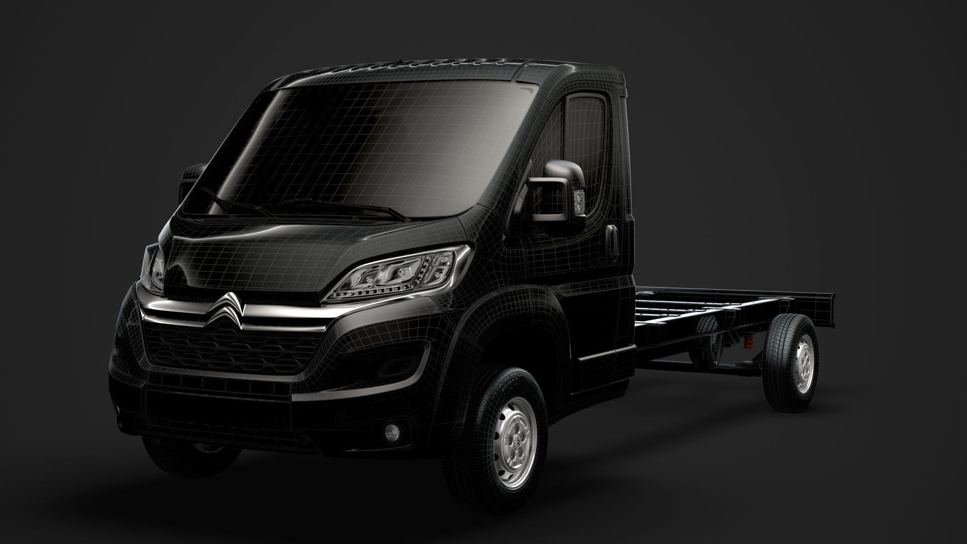 Citroen Jumper Relay Chassis Truck Single Cab 4300WB 2020 3D model_27