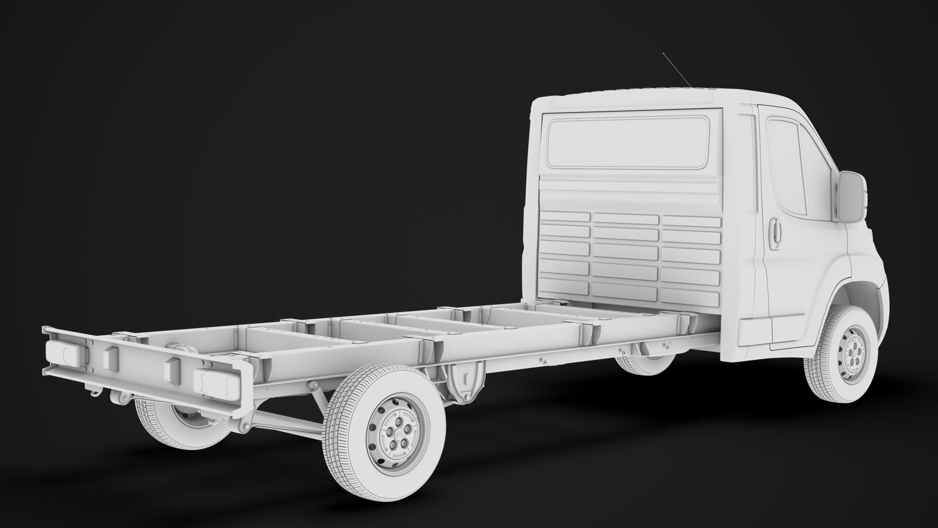 Citroen Jumper Relay Chassis Truck Single Cab 4300WB 2020 3D model_14