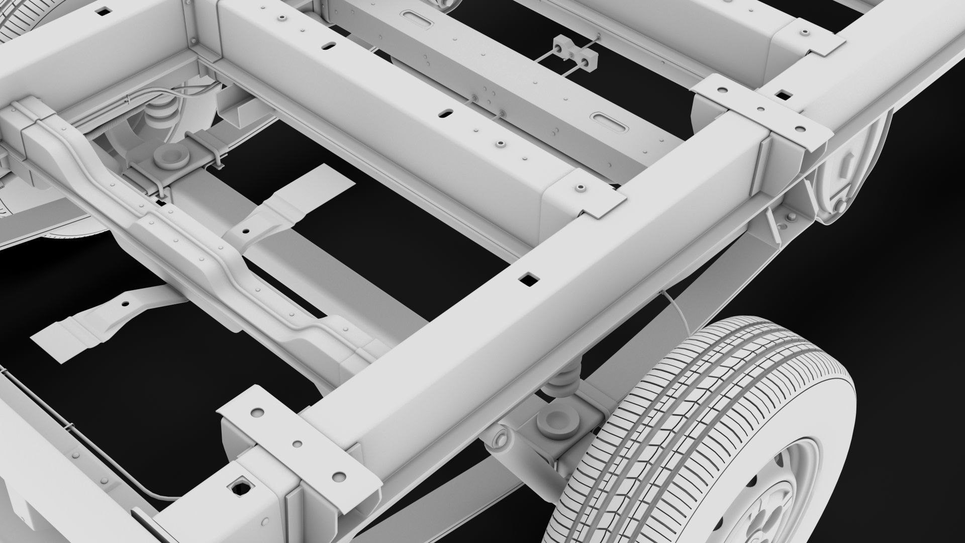 Citroen Jumper Relay Chassis Truck Single Cab 4300WB 2020 3D model_17