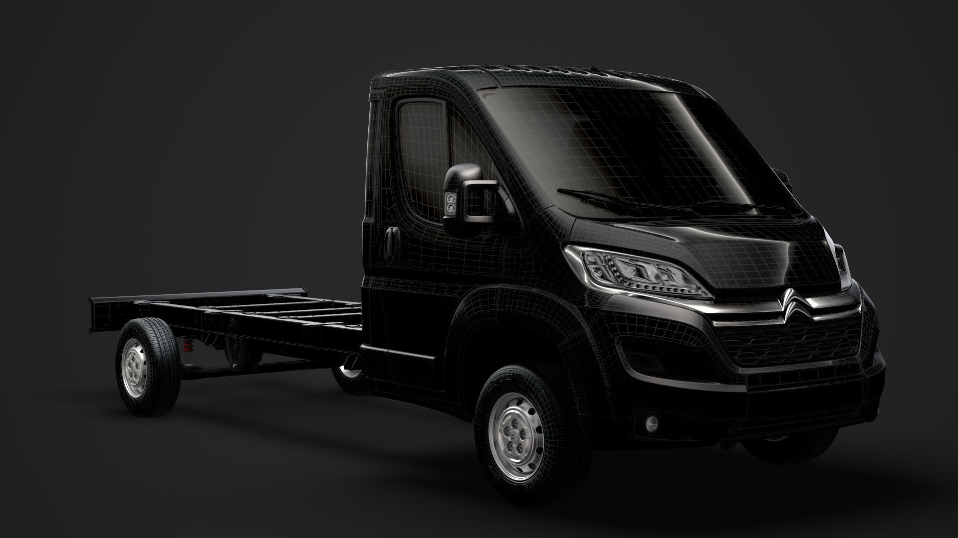 Citroen Jumper Relay Chassis Truck Single Cab 4300WB 2020 3D model_21