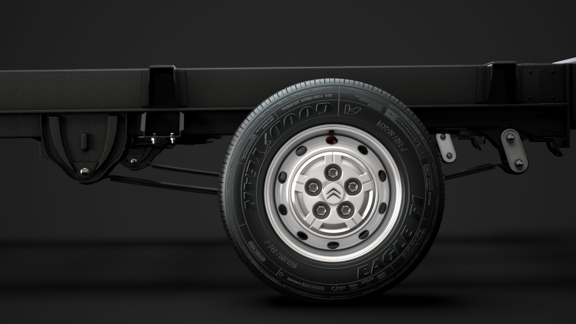 Citroen Jumper Relay Chassis Truck Single Cab 4300WB 2020 3D model_7