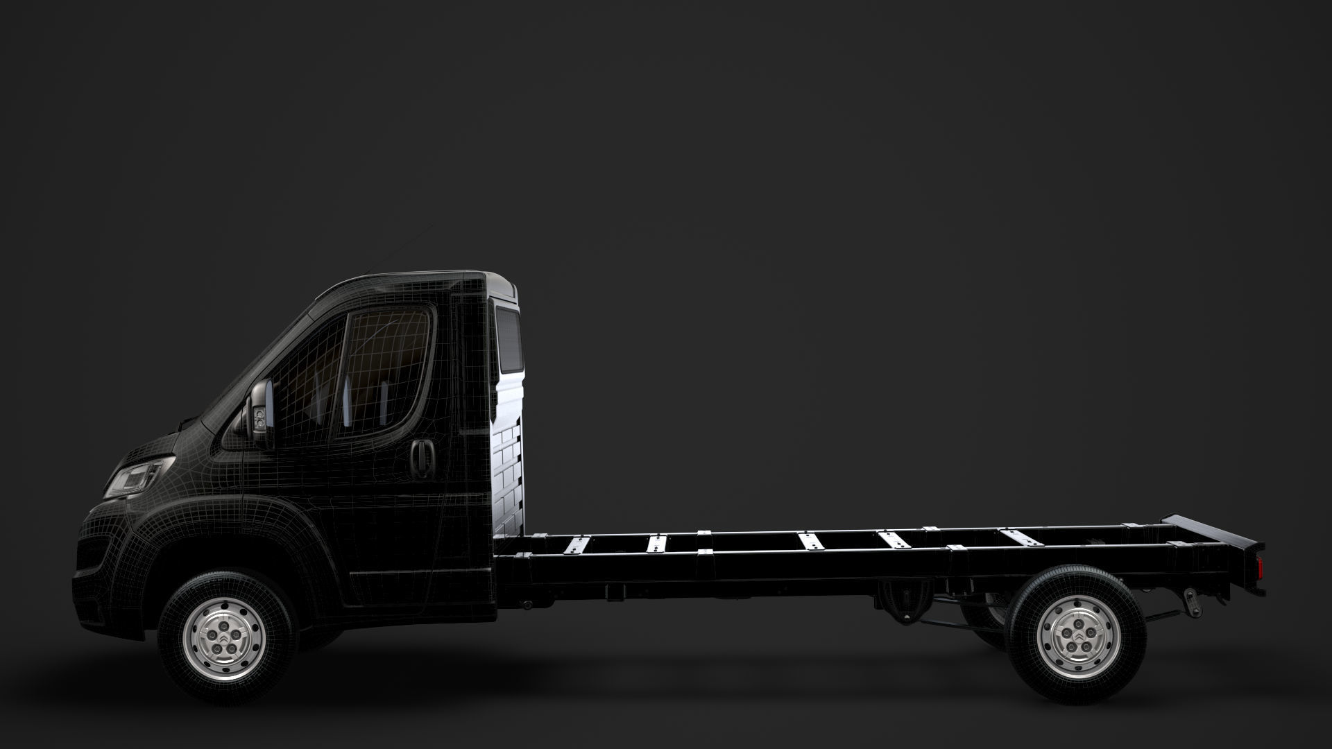 Citroen Jumper Relay Chassis Truck Single Cab 4300WB 2020 3D model_24