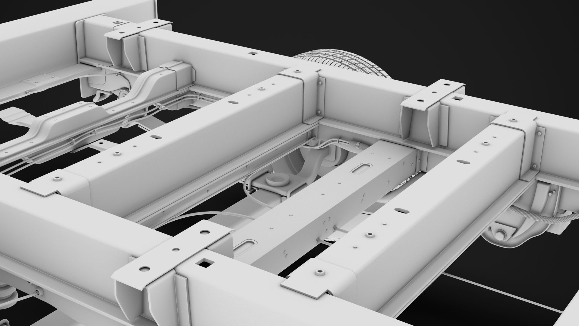Citroen Jumper Relay Chassis Truck Single Cab 4300WB 2020 3D model_19