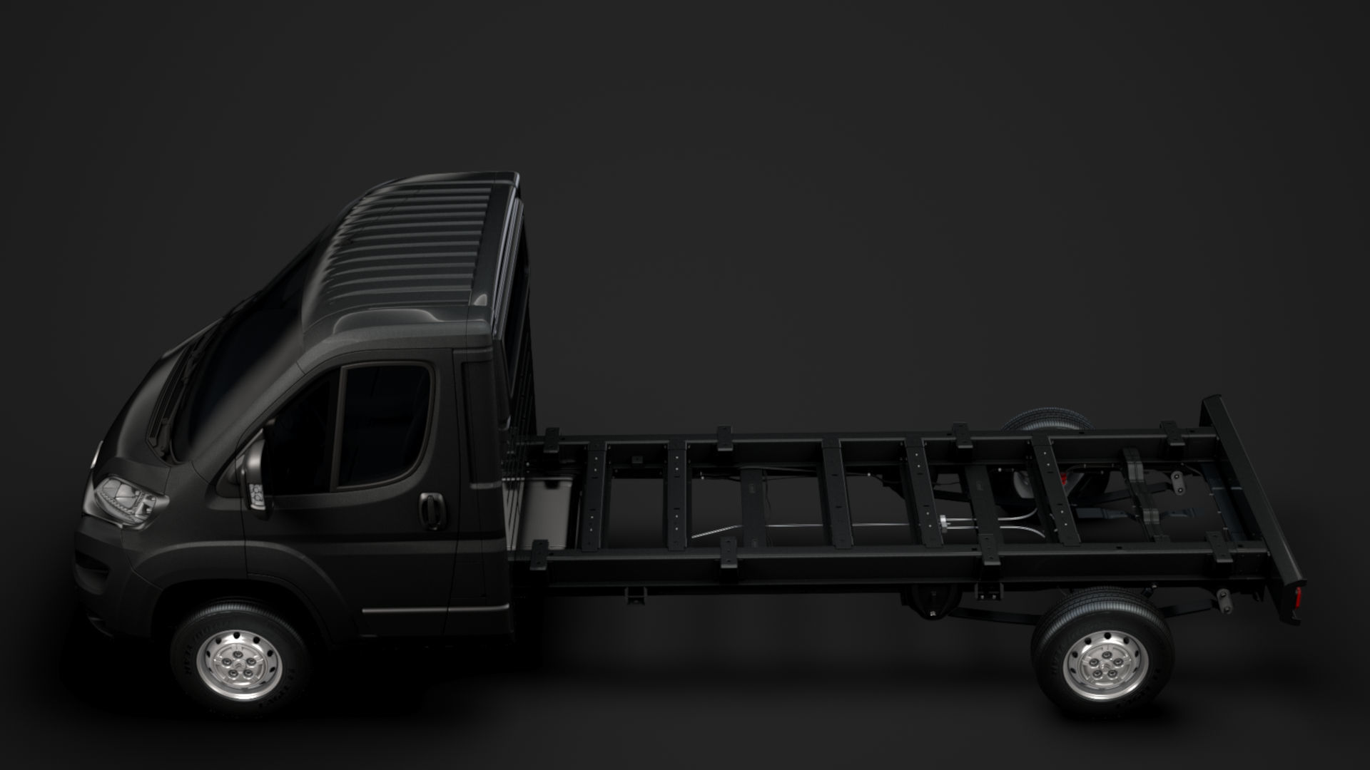 Citroen Jumper Relay Chassis Truck Single Cab 4300WB 2020 3D model_4